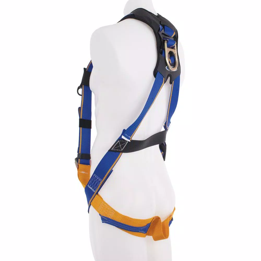 Werner Blue Armor 2000 Standard 1 D-Ring Safety Harness, Medium/Large, Blue