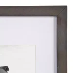 DesignOvation Gallery Wood Photo Frame Set, 4-Pack, Gray, 11x14 matted to 8x10 thumbnail 4
