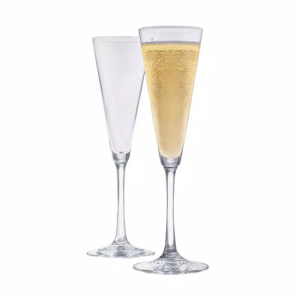 Libbey Vina 6.5 oz. Champagne Flute Glass Set, 6-Pack