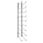 Epicureanist 27-Bottle Metal Wall-Mounted Wine Rack - Nickel Finish thumbnail 4