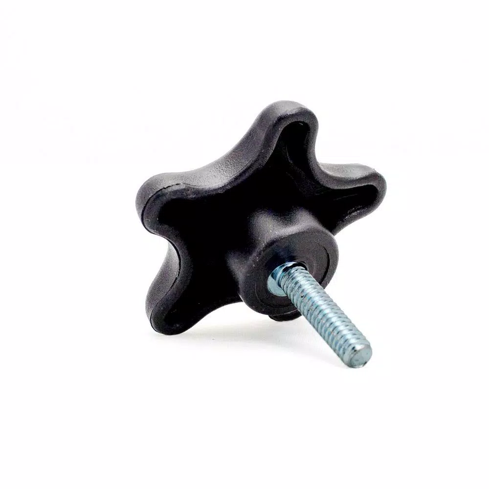 POWERTEC 1/4 in.-20 5-Star Stud Knob, 5-Pack