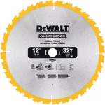 DEWALT 12 in. 32-Teeth Thin Kerf Construction Miter Saw Blade thumbnail 1