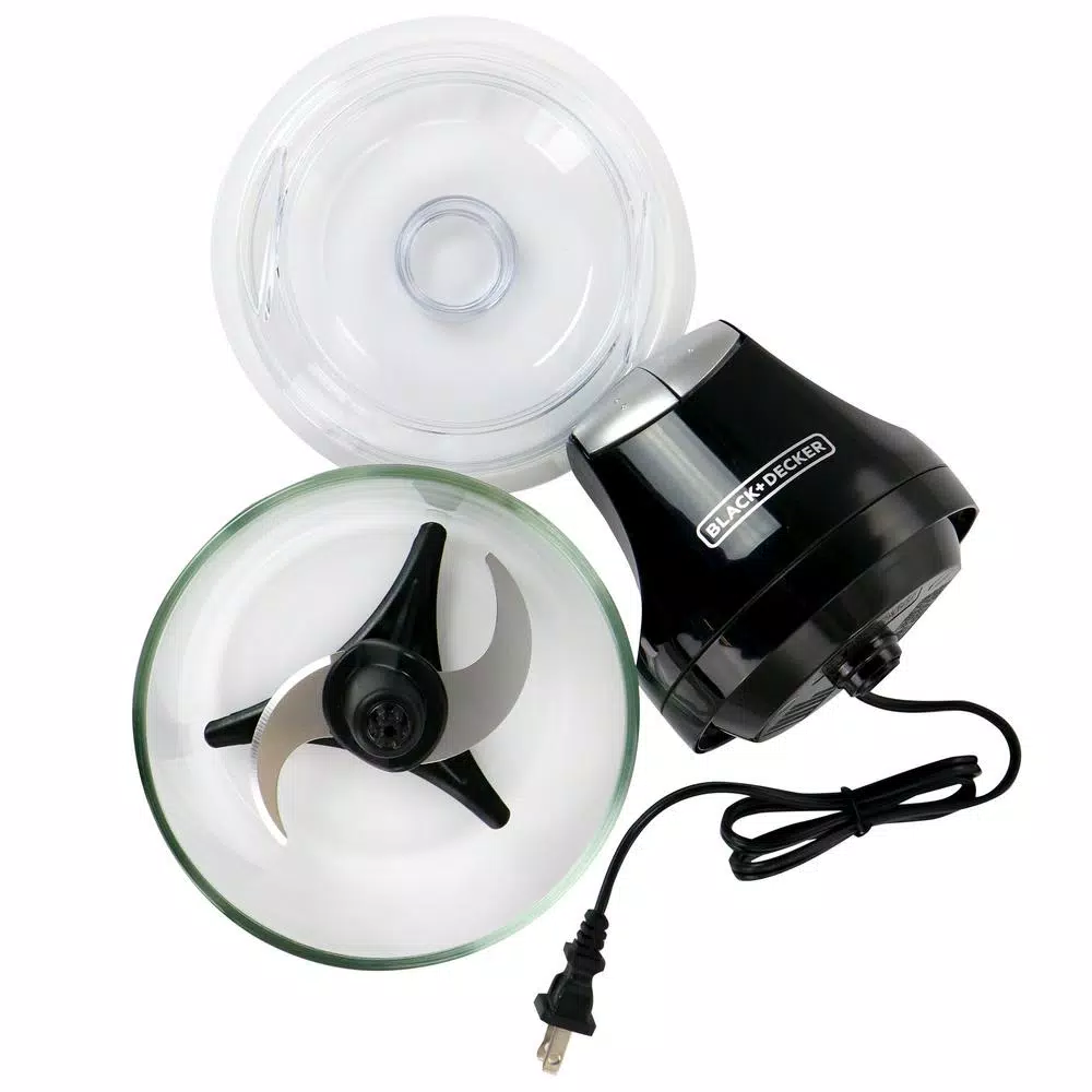 Black+Decker 2-Speed Food Chopper with Two 4-Cup Glass Bowls