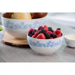 CorningWare Cornflower 3-Piece Ceramic Mixing Bowl Set - Blue thumbnail 4