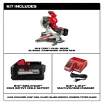 Milwaukee M18 FUEL 10 in. Dual Bevel Sliding Compound Miter Saw Kit with 8.0 Ah Battery thumbnail 2