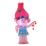 Home Accents Holiday DreamWorks Trolls Poppy Lighted Inflatable with Candy Cane, 3.5 ft Outdoor Holiday Decor thumbnail 8