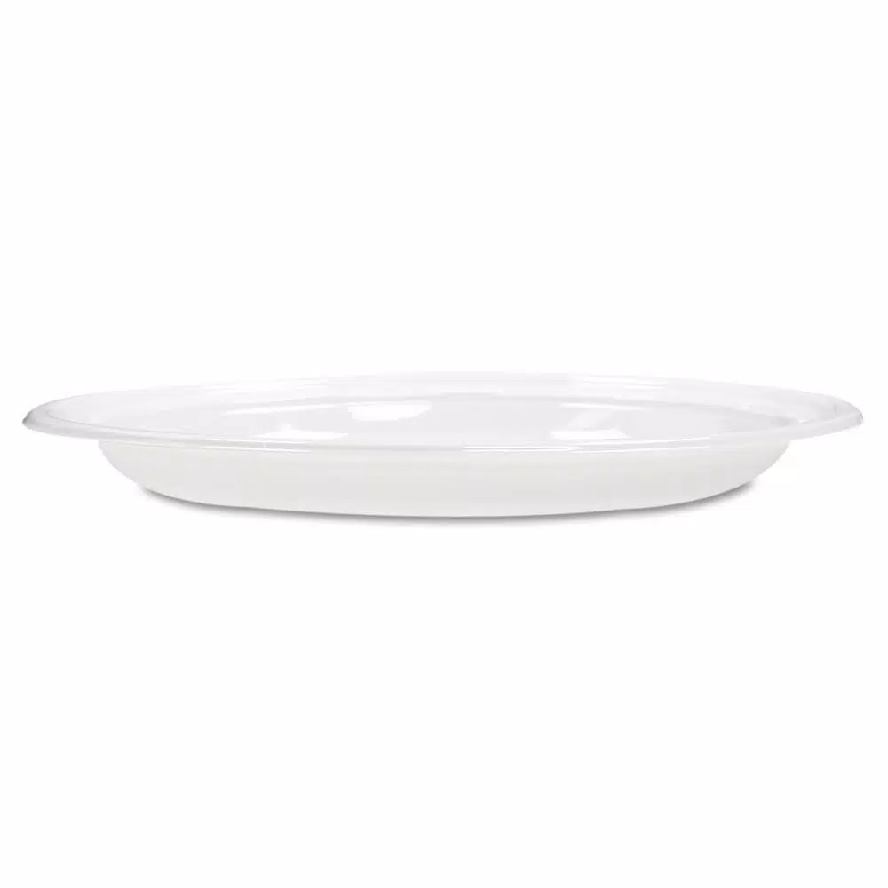 DART White Plastic Plates, 9 in., Round, 500 Per Case