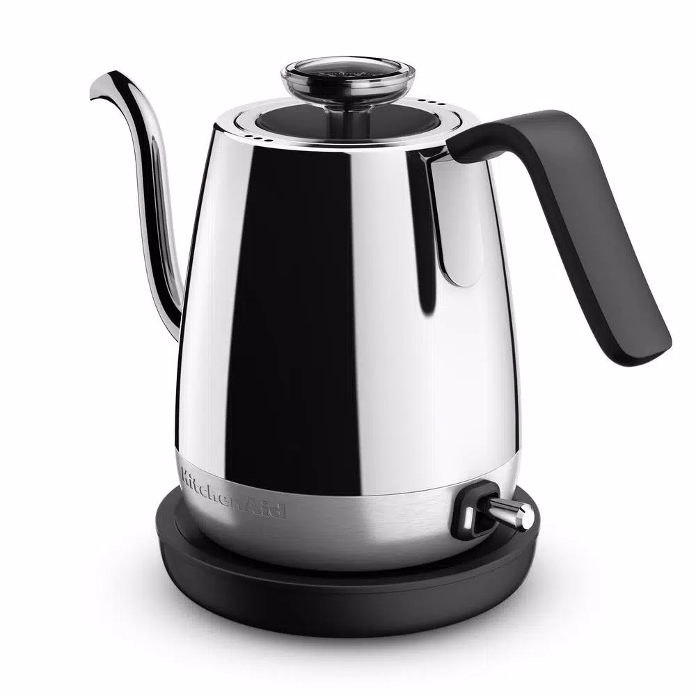 KitchenAid 4-Cup Stainless Steel Precision Gooseneck Electric Kettle with Temperature Display