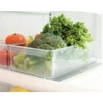 Unbranded Nestable Multi-Purpose Large Clear Plastic Fridge Bin, Shatter-Resistant Organizer thumbnail 4