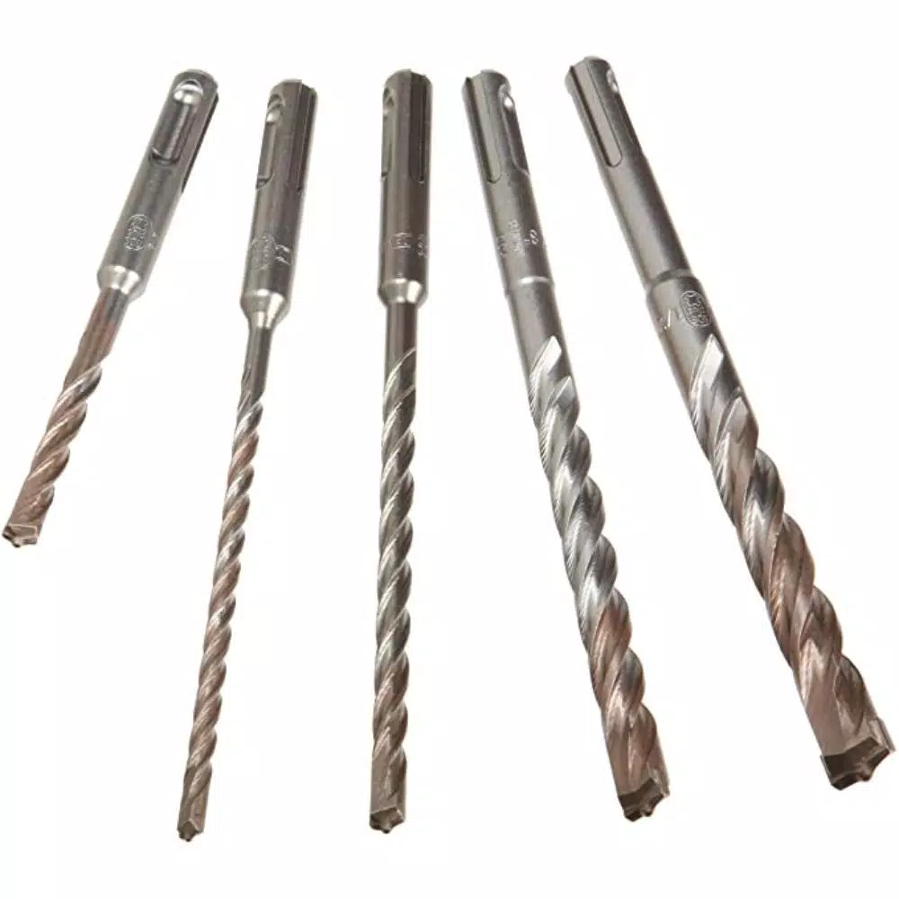 DEWALT 5-Piece Rock Carbide SDS+ Hammer Drill Bit Set