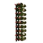 Epicureanist 18-Bottle Metal Wall-Mounted Wine Rack, Black thumbnail 1
