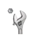 TEKTON 10 in. Adjustable Wrench, Carbon Steel with Satin Chrome Finish thumbnail 2