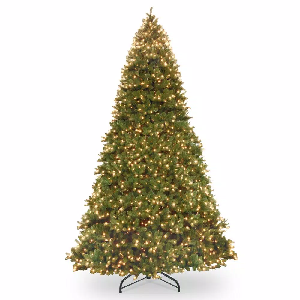 National Tree Company 14 ft. Feel Real Downswept Douglas Fir Artificial Christmas Tree with 1600 Dual Color LED Lights