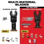 Milwaukee 1-3/8 in. Carbide Universal Fit Extreme Wood/Metal Oscillating Multi-Tool Blade (3-Pack) thumbnail 5