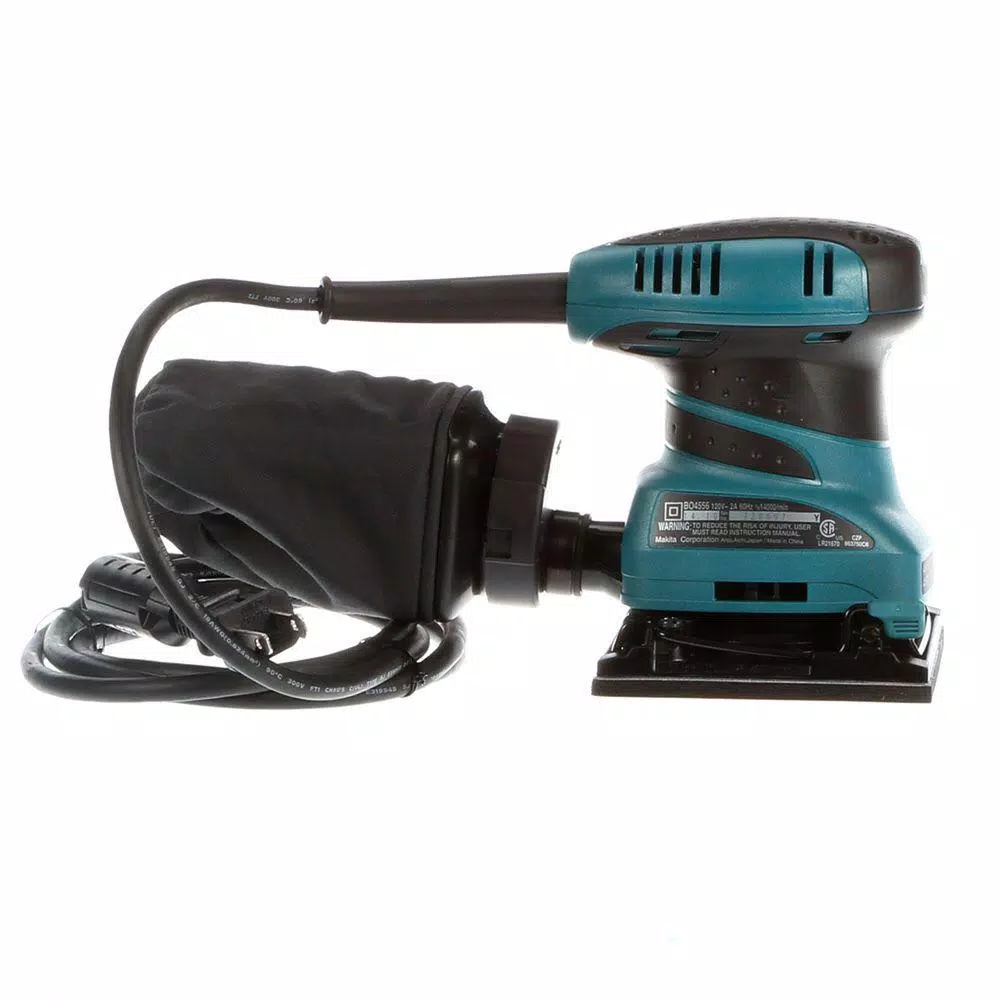 Makita 2 Amp Corded 1/4 Sheet Finishing Sander with Sanding Paper and Dust Bag