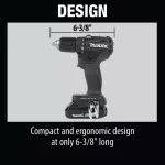Makita 18V LXT Sub-Compact Brushless 1/2 in. Driver-Drill Kit with Bonus LED Flashlight thumbnail 7
