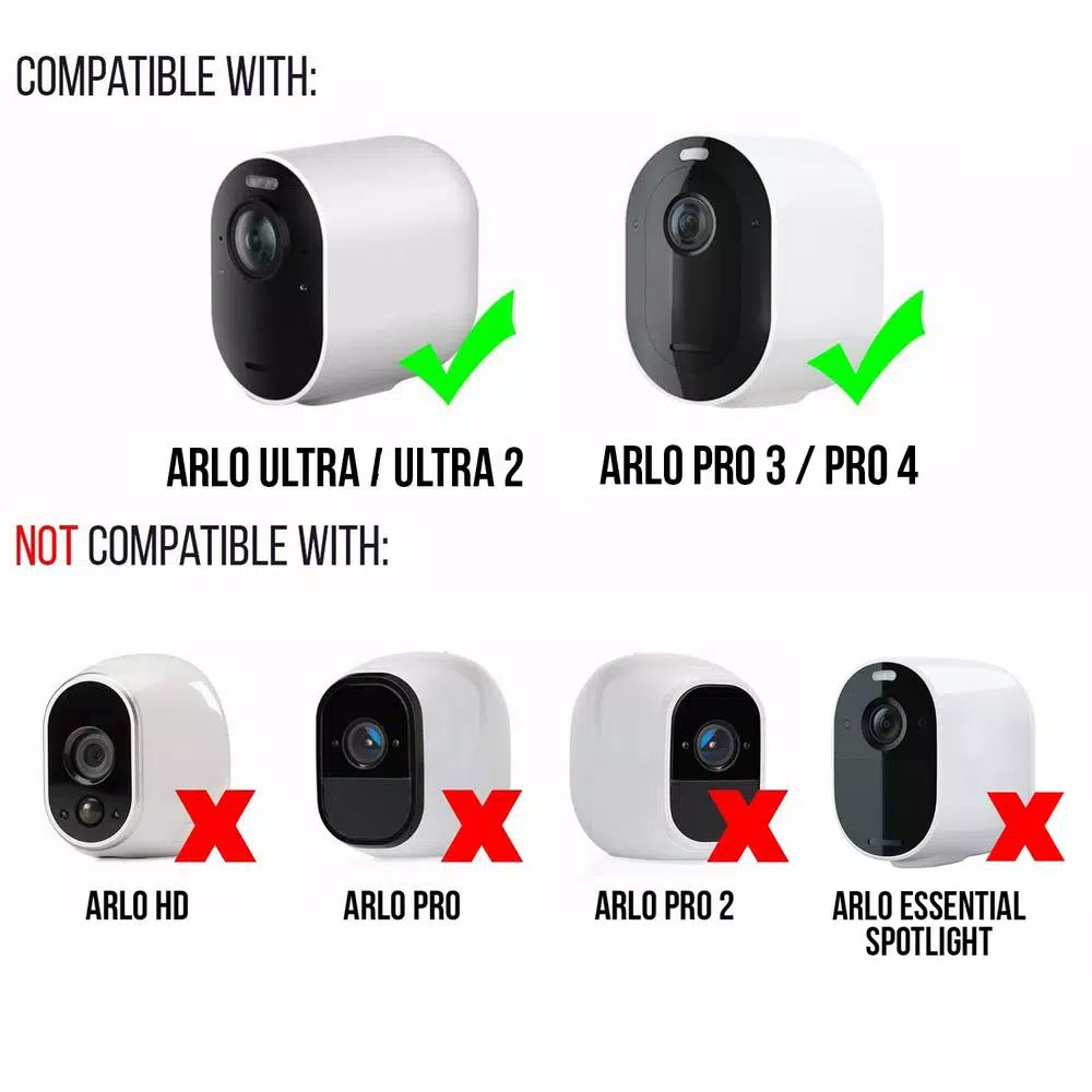 Wasserstein Protective Silicone Skins for Arlo Ultra/Ultra 2 and Pro 3/Pro 4 - Brown (3-Pack)