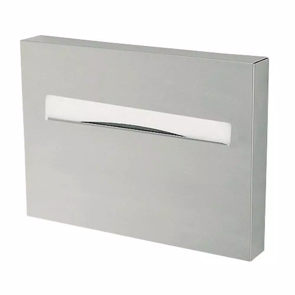 Unbranded Silver Stainless Steel Toilet Seat Cover Dispenser, 500 Capacity