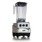 Omega OM6560 3 HP 64 oz. Variable 10-Speed Silver Blender with BPA-Free Tritan Container thumbnail 1