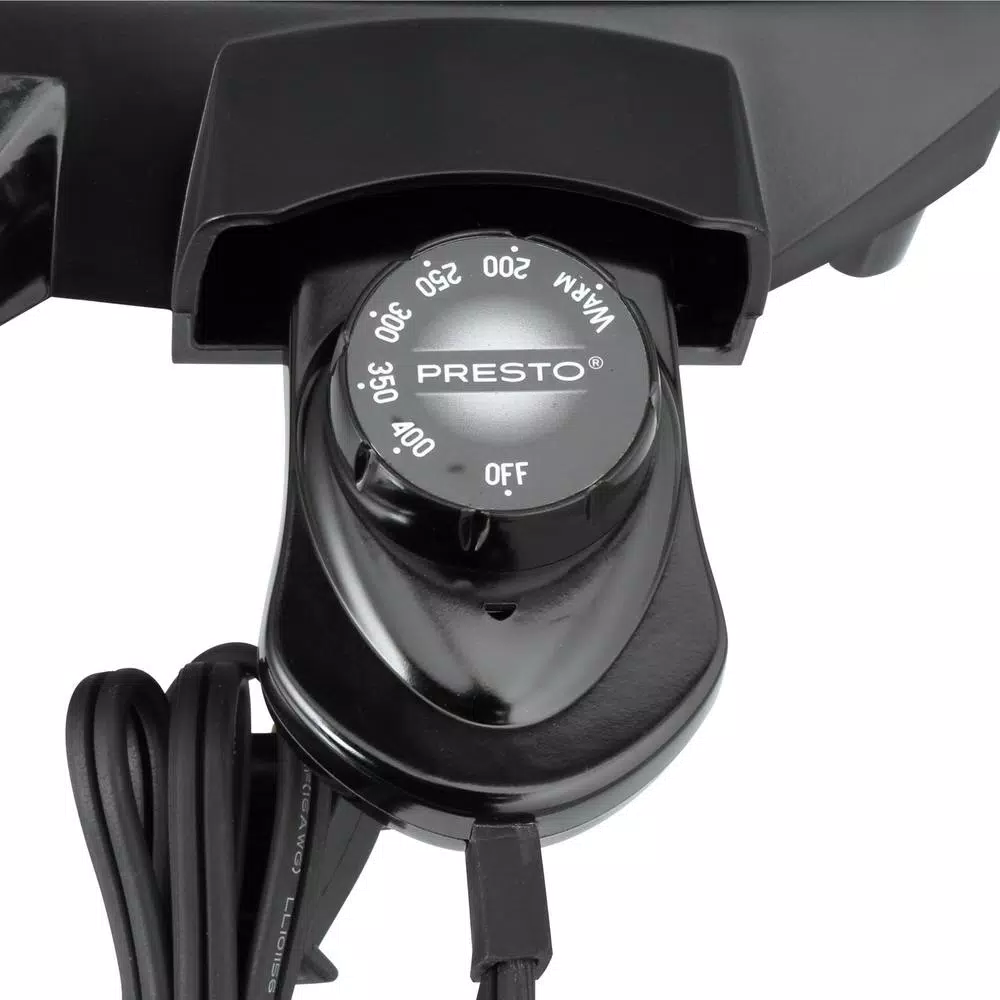 Presto Tilt 'n Drain 285 sq. in. Non-Stick Electric Griddle, Black