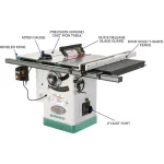 Grizzly Industrial 10 in. 3 HP 220-Volt Cabinet Table Saw with Left Tilting Capability and Riving Knife thumbnail 2