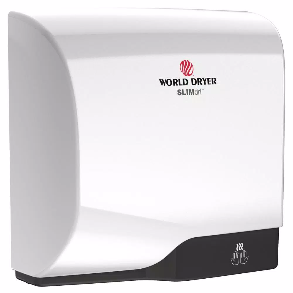 World Dryer SLIMdri L-973A Electric Hand Dryer - Brushed Stainless Steel