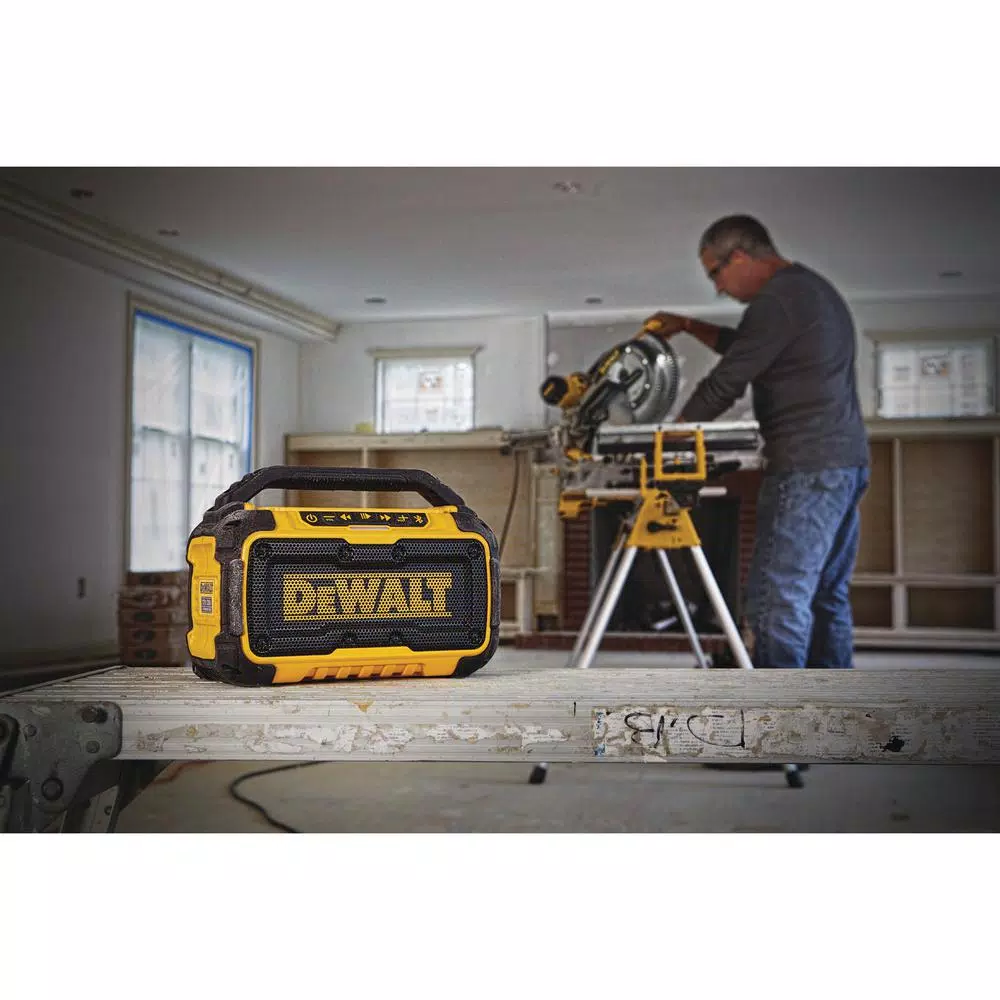 DEWALT 20V MAX Bluetooth Jobsite Speaker Kit with 3.0 Ah Battery and Charger