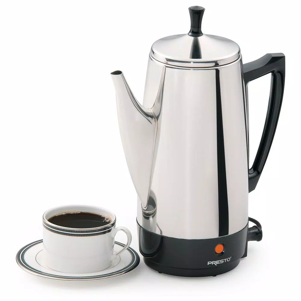 Presto 12-Cup Stainless Steel Electric Percolator Coffee Maker