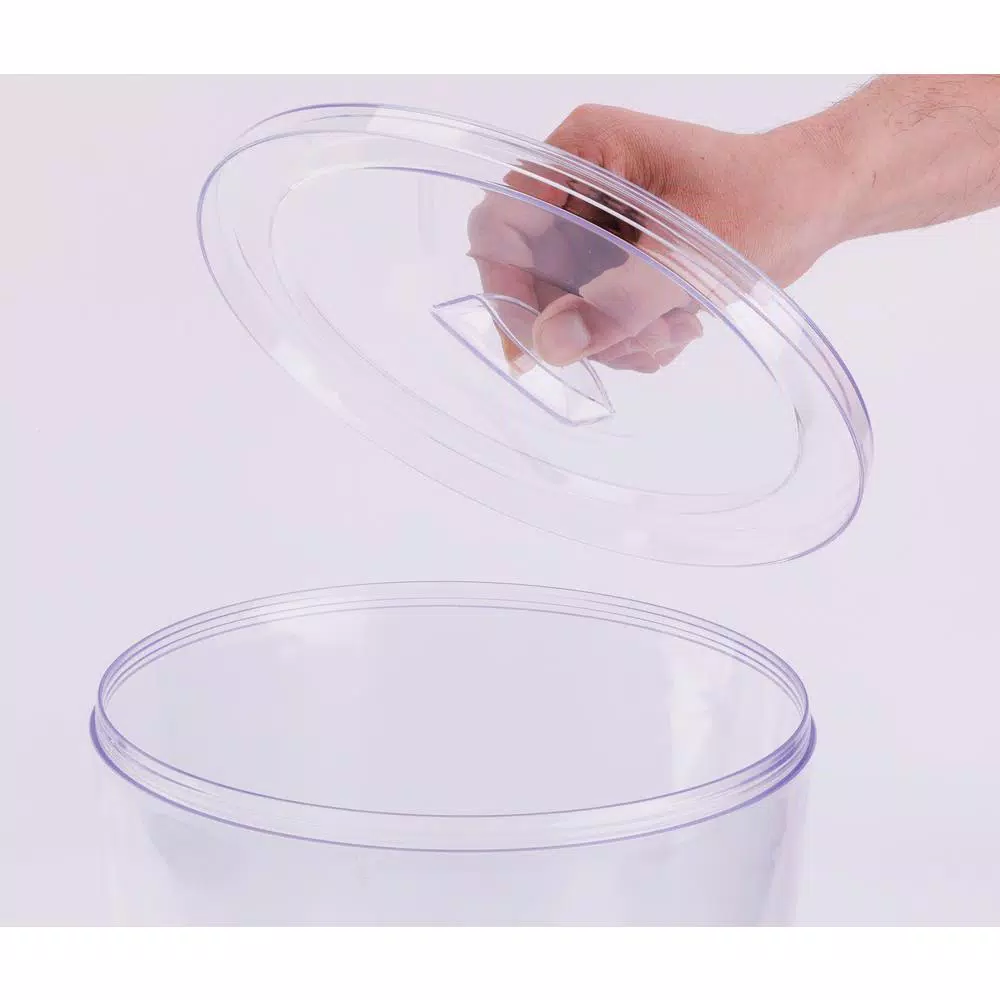 Basicwise 2.35 Gal. Stackable Round Juice and Water Beverage Dispenser with Stand