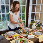 Euro Ceramica Duomo Collection Stoneware Serving Bowl, 48oz thumbnail 4