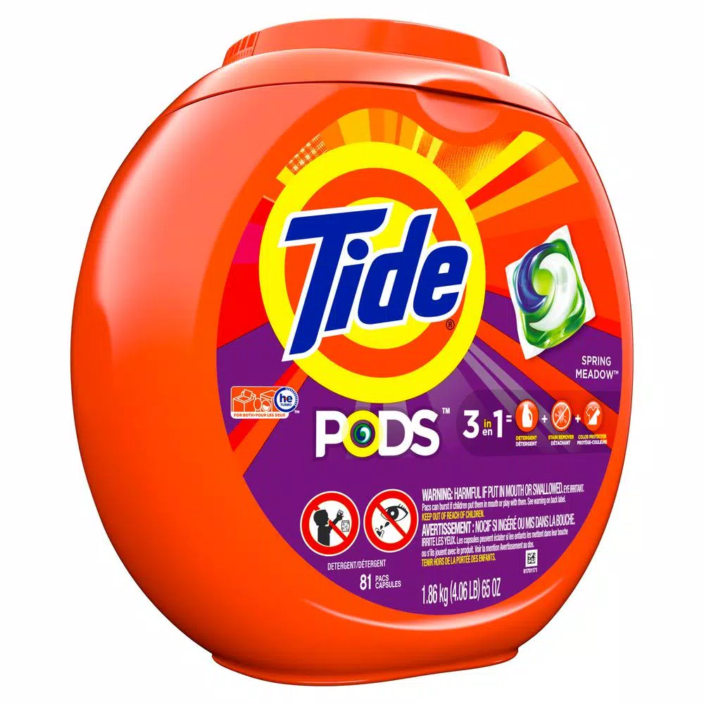 Tide PODS Spring Meadow Laundry Detergent Pacs, 81 Count