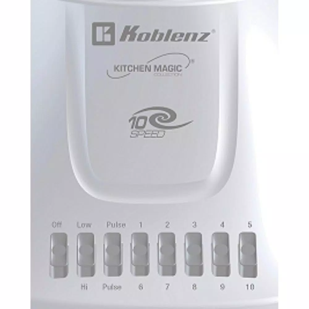Koblenz Kitchen Magic Collection 55 oz. 10-Speed Blender with Pulse, White