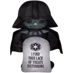 Gemmy Star Wars Airblown Inflatables 3.5 ft. Darth Vader with Tombstone Halloween Decoration thumbnail 1