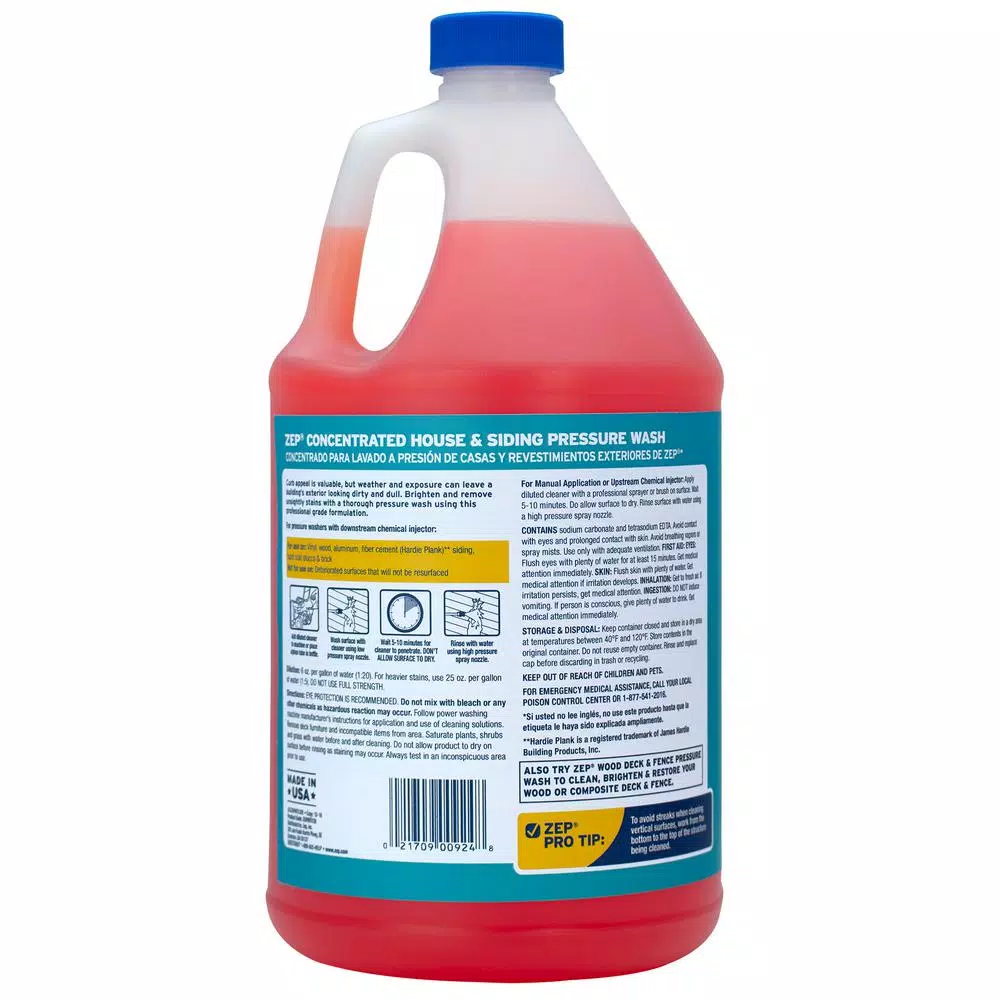 ZEP Commercial House and Siding Pressure Wash Concentrate, 1 Gallon (Case of 4)