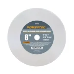 POWERTEC 8 in. White Aluminum Oxide Grinding Wheel, 100 Grit, 5/8 in. Arbor thumbnail 1