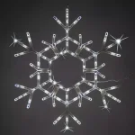 Kringle Traditions 36 in. 105-Light LED Cool White Twinkle Snowflake Outdoor Decoration thumbnail 1