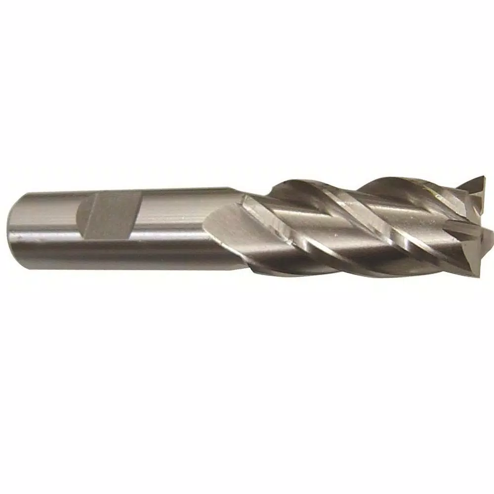 Drill America 7/16 in. Carbide 4-Flute Square End Mill Specialty Bit