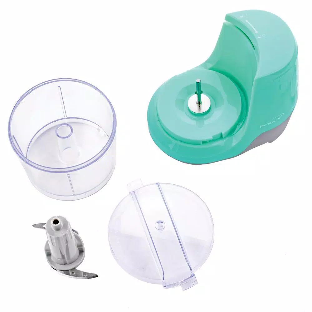 Brentwood Appliances MC-109BL 1.5 Cup Mini Food Chopper and Slicer, Blue
