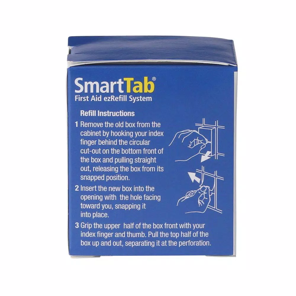First Aid Only 2-Fastener Elastic Bandage Wrap with Aluminum Fasteners and SmartTab ezRefill Box