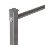 Honey-Can-Do Silver 3-Tier Freestanding Bathroom Towel Rack, Modern Angular Steel Design thumbnail 3