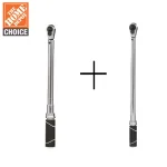 Husky 2-Piece Click Torque Wrench Set, 3/8 in. and 1/2 in. Drive thumbnail 1