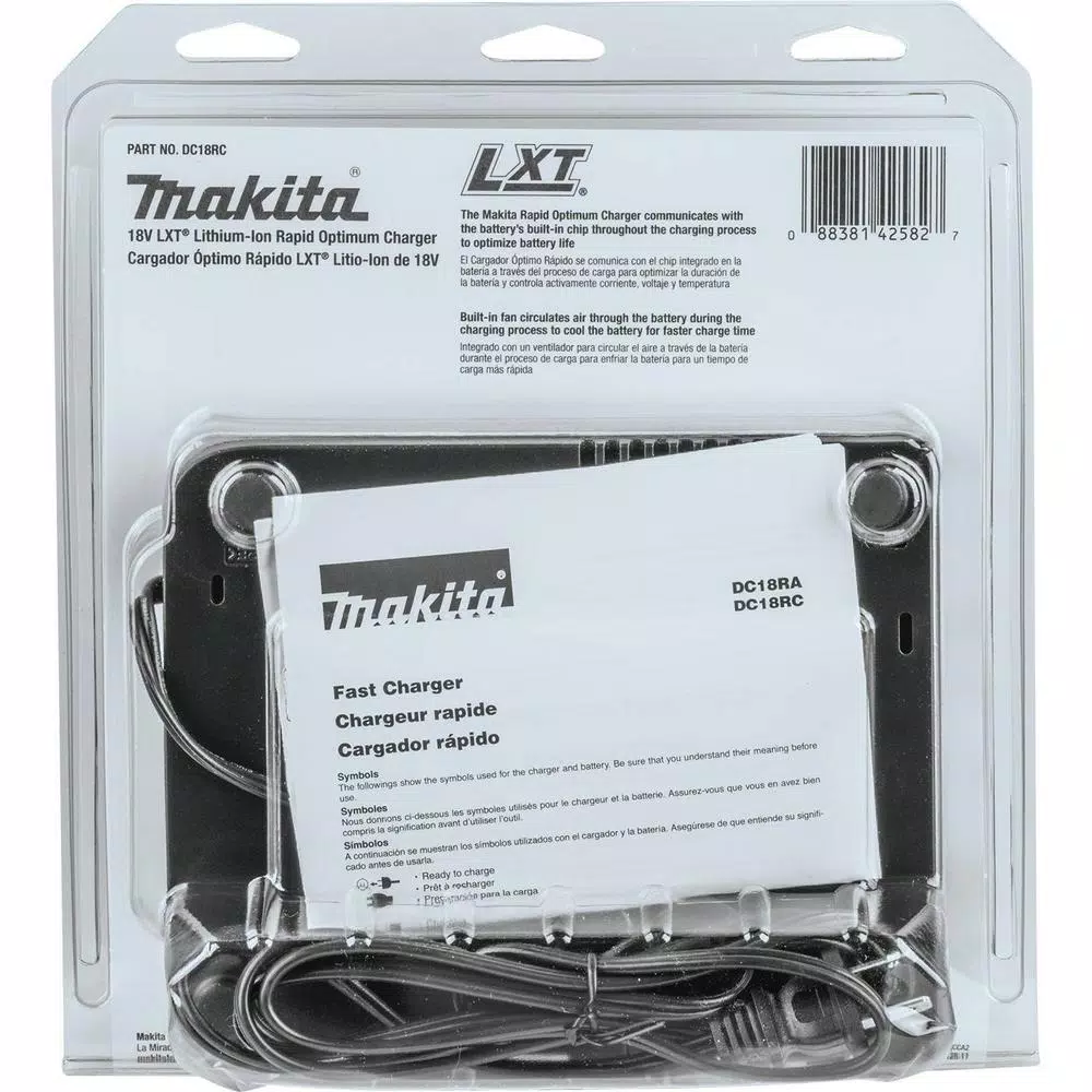 Makita 18V LXT Lithium-Ion Rapid Optimum Battery Charger