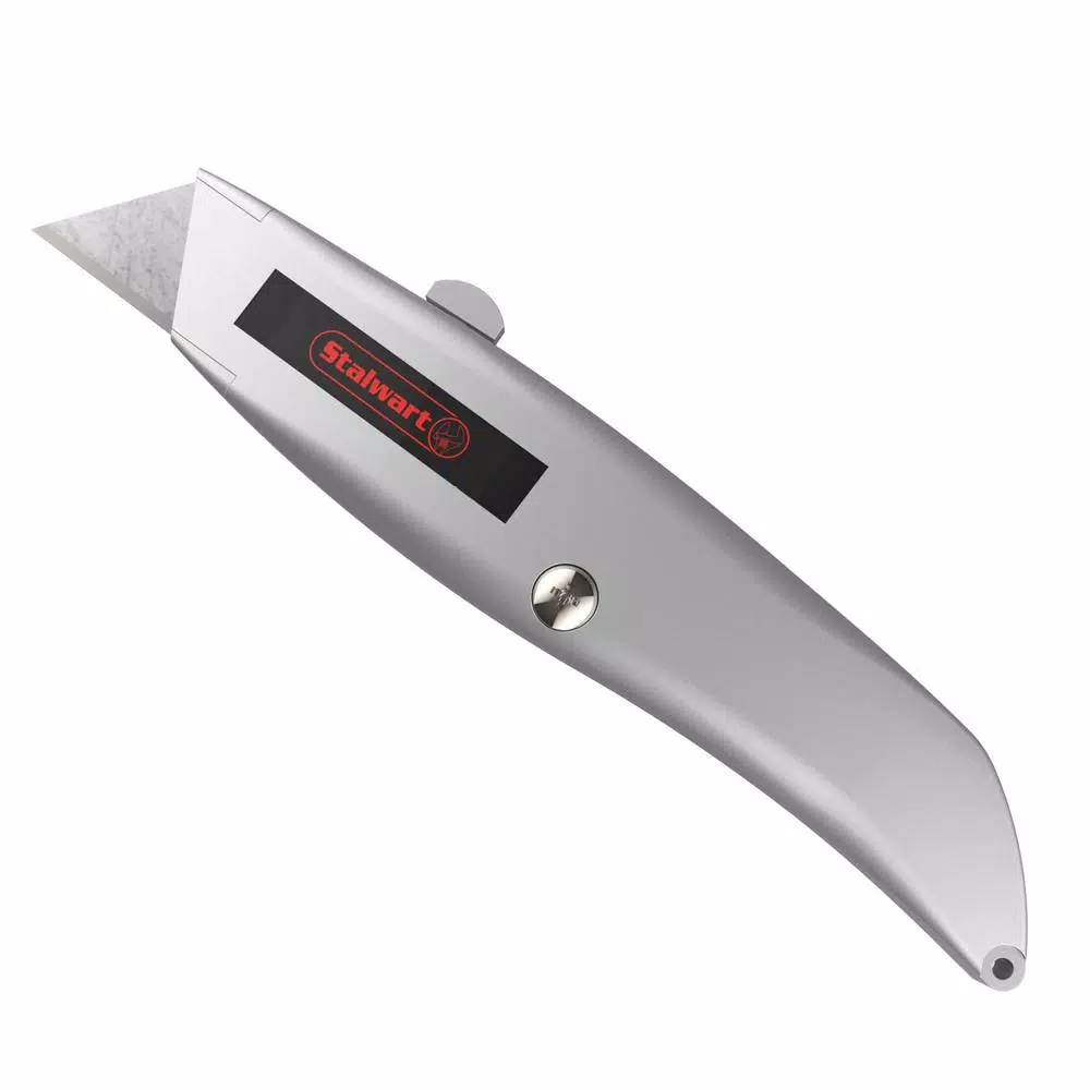 Stalwart Retractable Utility Knife Set, 2-Pack, Aluminum Alloy Body