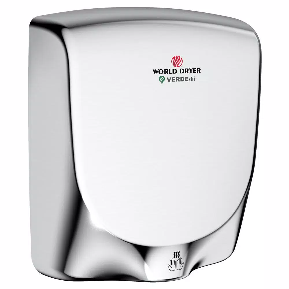 World Dryer VERDEdri V2 High-Speed Electric Hand Dryer - Polished Stainless Steel