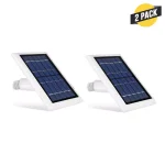 Wasserstein Solar Panel for Ring Spotlight Cam & Stick Up Cam Battery, 2-Pack, White thumbnail 1
