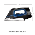 Hamilton Beach Retractable Cord Steam Iron with Stainless Steel Soleplate thumbnail 2