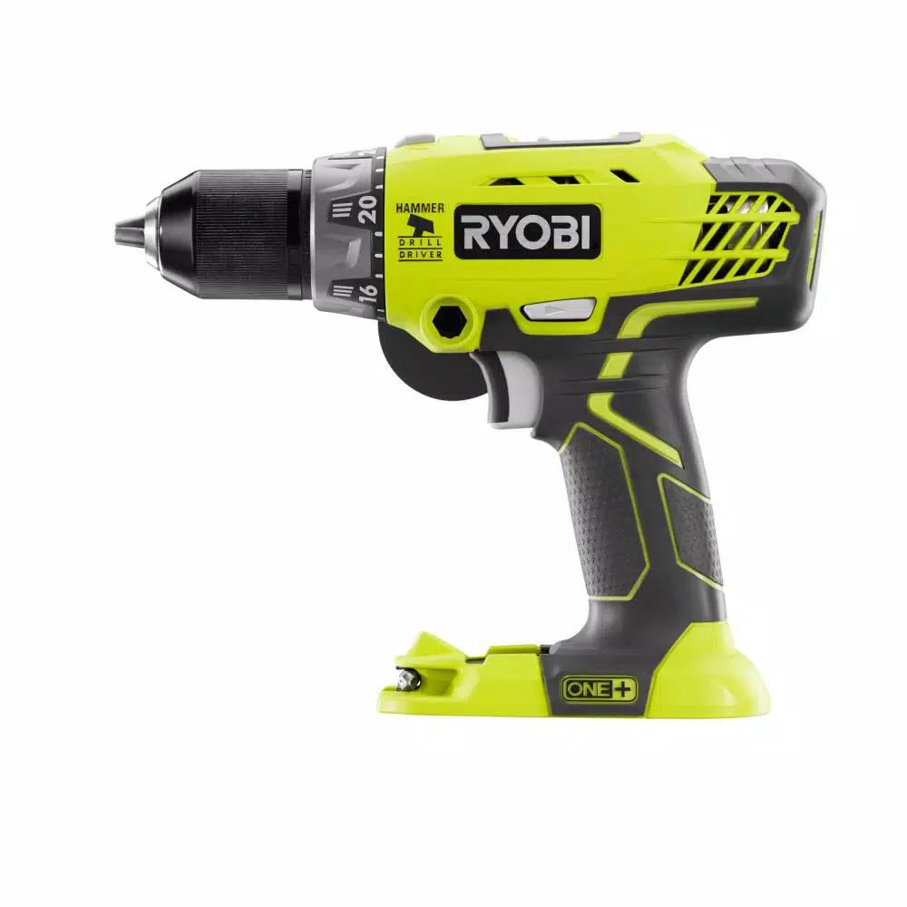 RYOBI 18V ONE+ 1/2 in. Cordless Hammer Drill/Driver Kit with 1.5 Ah Battery