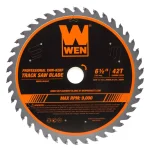WEN 6.5 in. 42-Tooth Carbide-Tipped ATAFR Thin-Kerf Professional Track Saw Blade thumbnail 1