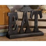 LITTON LANE Home and Hearth 12 in. x 8 in. EAT Wood Sign - Rustic Kitchen Decor thumbnail 1