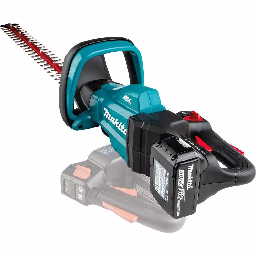 Makita 18V LXT Brushless Cordless 24 in. Hedge Trimmer Kit with (2) 5.0 Ah Batteries and Charger